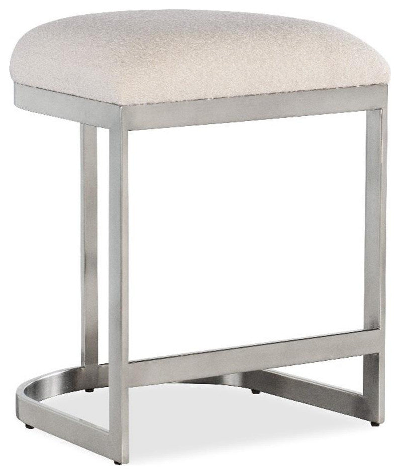 Modern Mood Metal Based Counter Stool in Pewter by Hooker Furniture