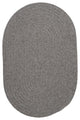 Colonial Mills Bristol WL18 Gray Traditional Area Rug, 7'x9' Oval