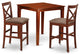 3 Pc Counter Height Dining Set -Pub Table And 2 Stools