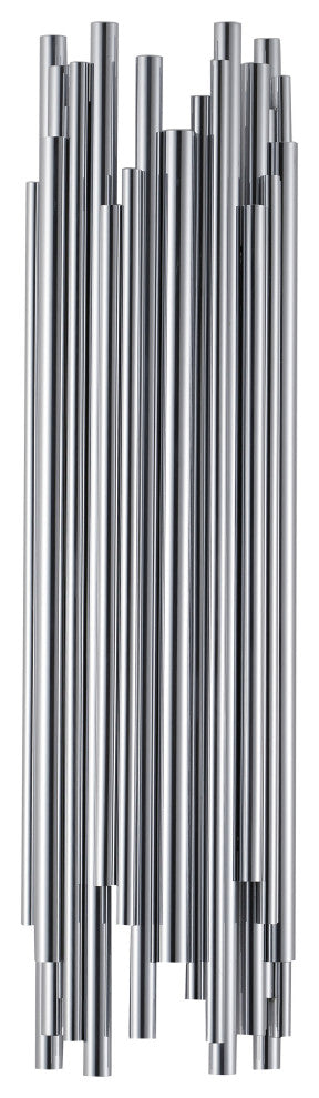 Shiny Nickel Stainless Steel Rod Wall Sconce