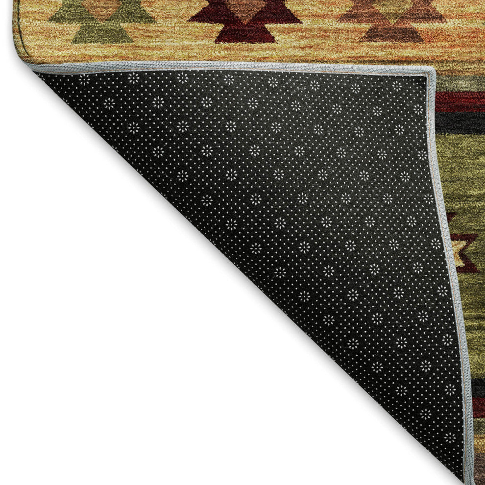 Addison Premium Washable Mayfield AMF179 Green 2'3" x 7'6" Runner Rug