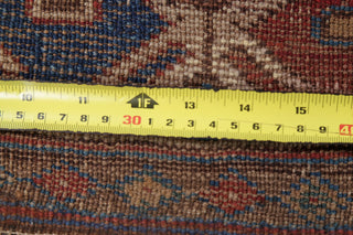 Consigned, Worn Oriental Antique Traditional Hand-Knotted Area Rug, Beige, 4x7