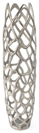 Adler Silver Metal Floor Vase, Large