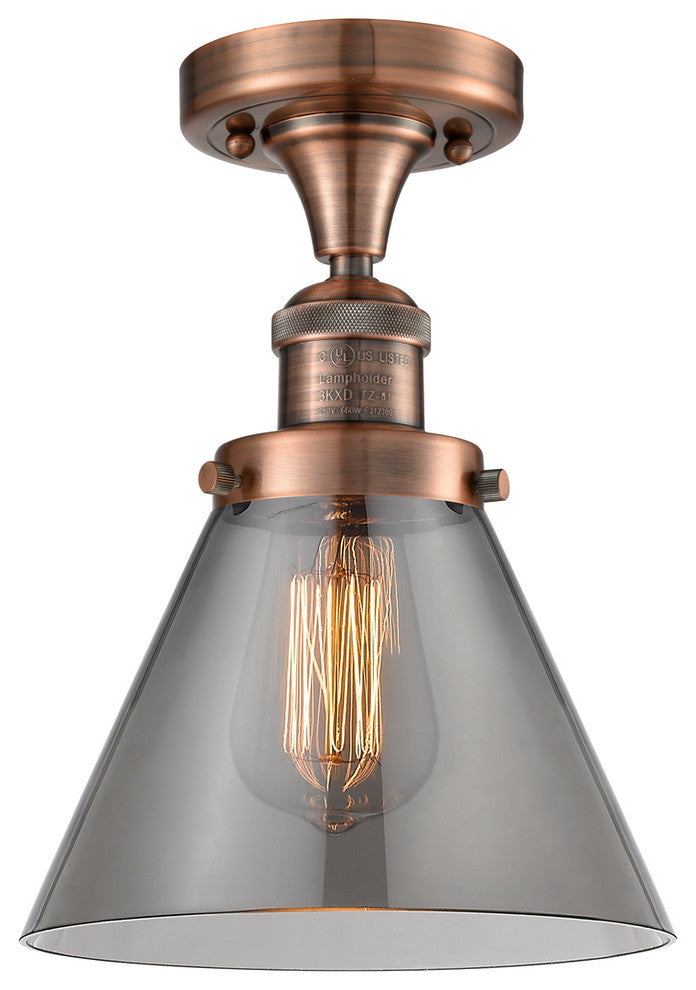 Innovations Lighting 517-1Ch-Ac-G43-Led 1 Light Dimmable Led Semi-Flush Mount