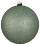 Vickerman N592040Dg 8" Frosty Mint Glitter Ball Ornament