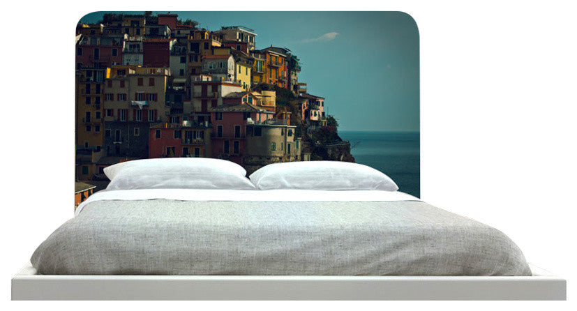 "Homes On Cliff" Headboard