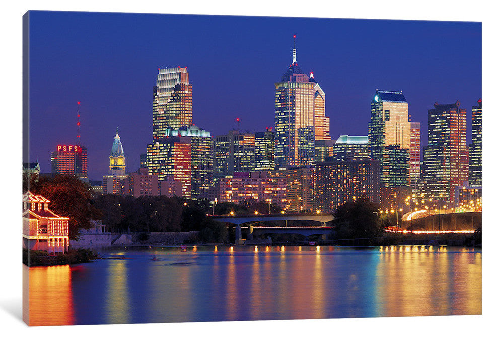 "Philadelphia, Pennsylvania" by Panoramic Images, 26x18x1.5"