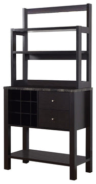 Benzara BM148795 Well- Designed Efficient Baker's Rack, Dark Brown