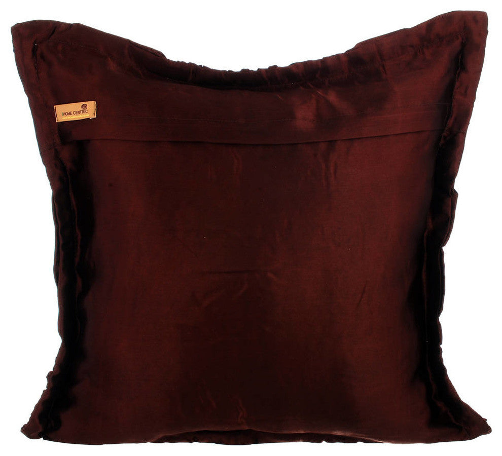 Brown Decorative Pillow Covers 12"x12" Satin, Dreamy Brown