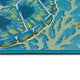Esencia Seaturtle Garden Indoor/Outdoor Mat Ocean 1'11"x4'11"