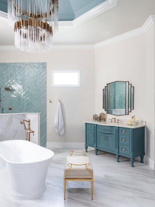 Matrix 14 Light Chandelier, Havana Gold