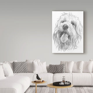 "Goldendoodle" by Barbara Keith, Canvas Art