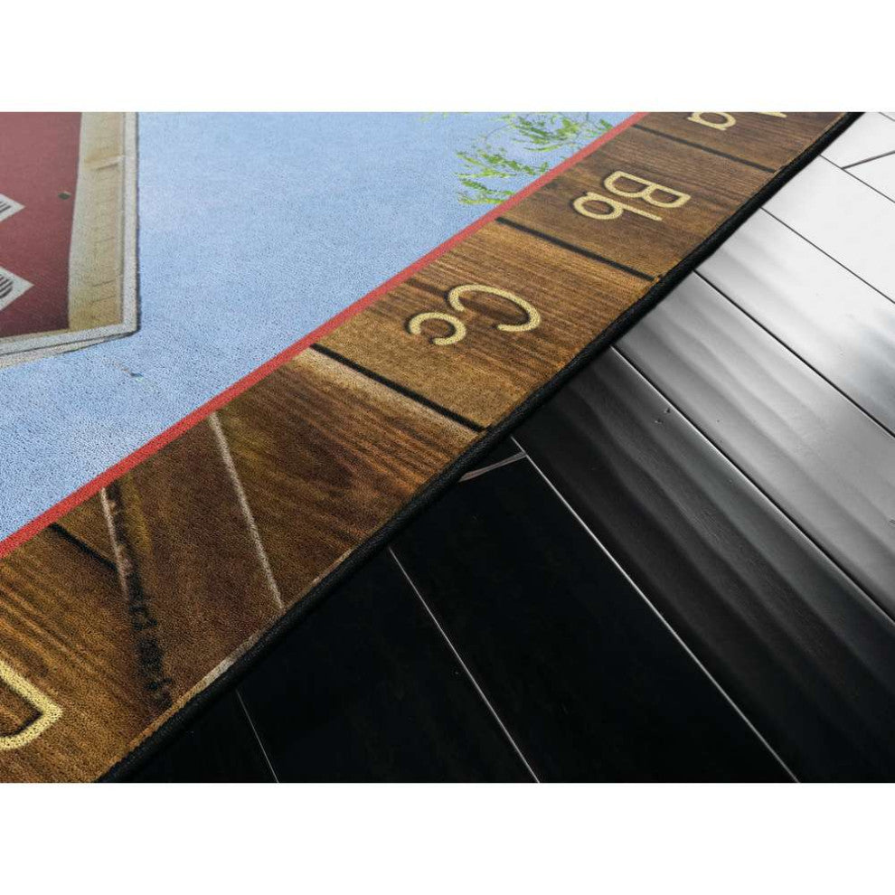 Flagship Carpets FA1015-44FS 7'6x12 See My Barn Animals Rug