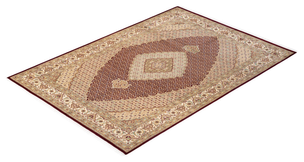 Mogul, One-of-a-Kind Hand-Knotted Area Rug Red, 6'8"x9'7"