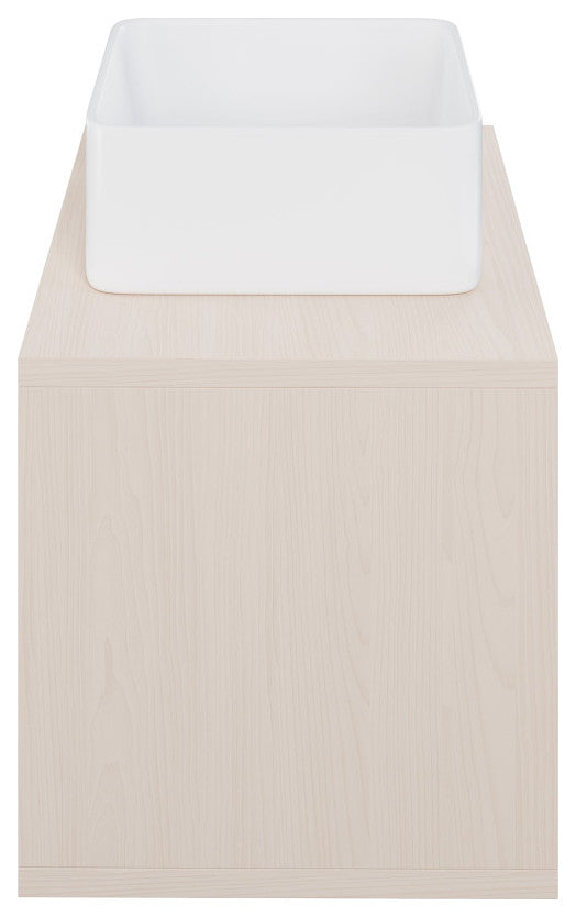 Concorde 24'' Wall-Hung Vanity, White Oak