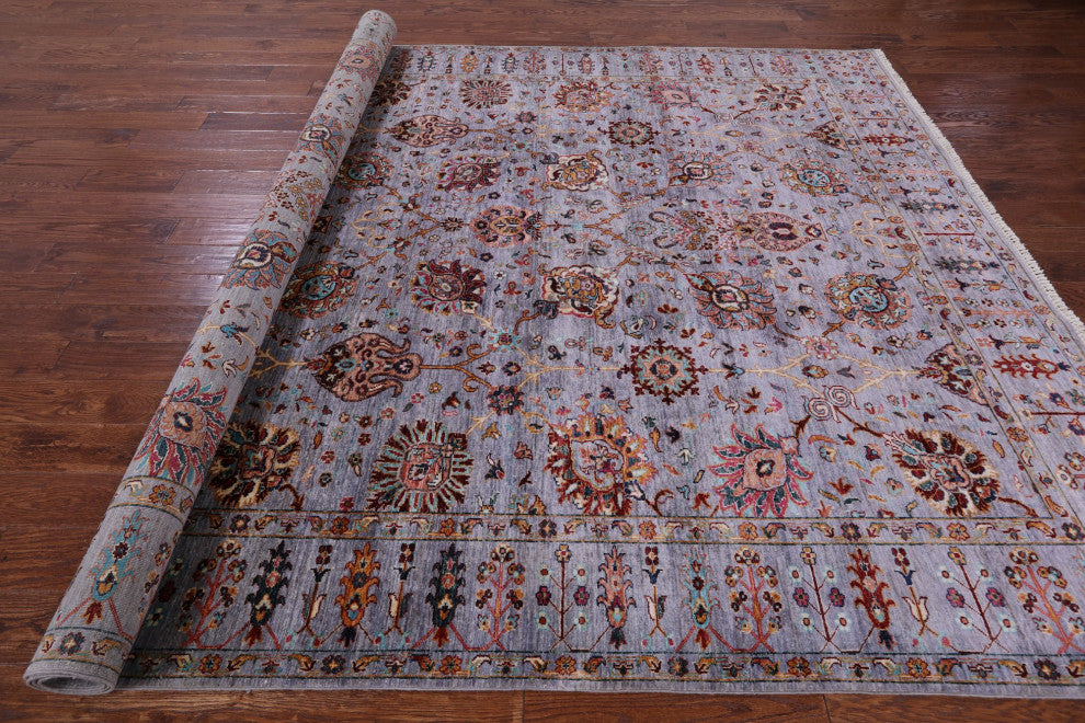 Persian Tabriz Handmade Wool Rug 8' 3" X 11' 3" - Q12911