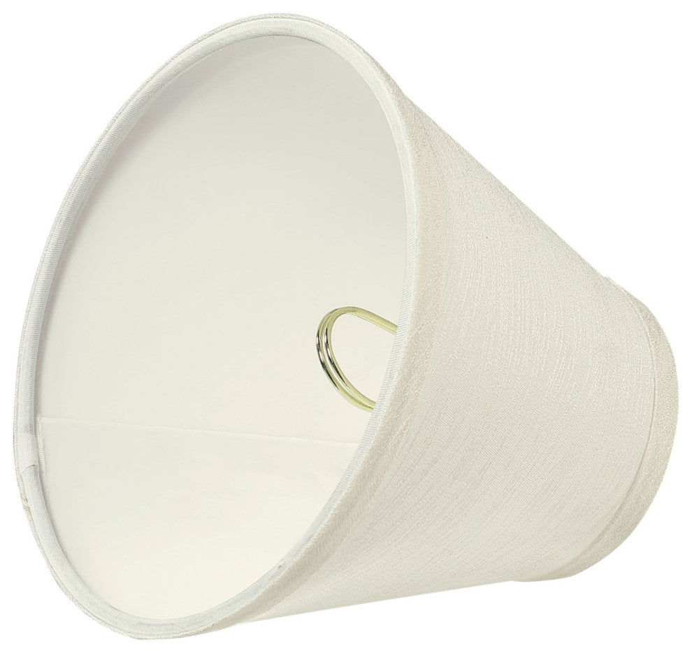 Small Hardback Empire Chandelier Clip-On Lamp Shade Off White 3"x6"x5", Set of 5
