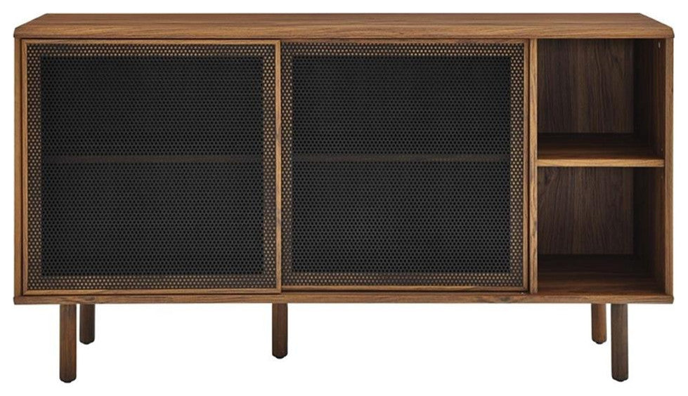 Modway Kurtis 59" Modern Style MDF and Particleboard Sideboard in Walnut