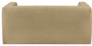 Henson Velvet Upholstered Loveseat, Camel