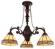 CHLOE Lighting CH31315MI21-DC3 BELLE Mission Tiffany-style 3Light MiniChandelier