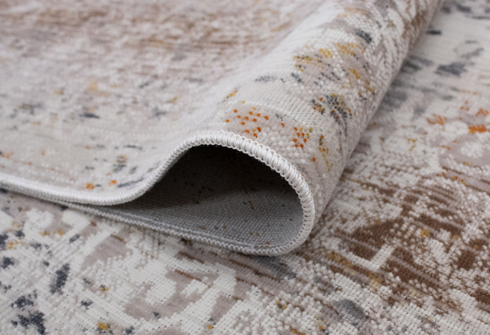 Noori Rug Low-Pile Salvator Brown/Grey Rug