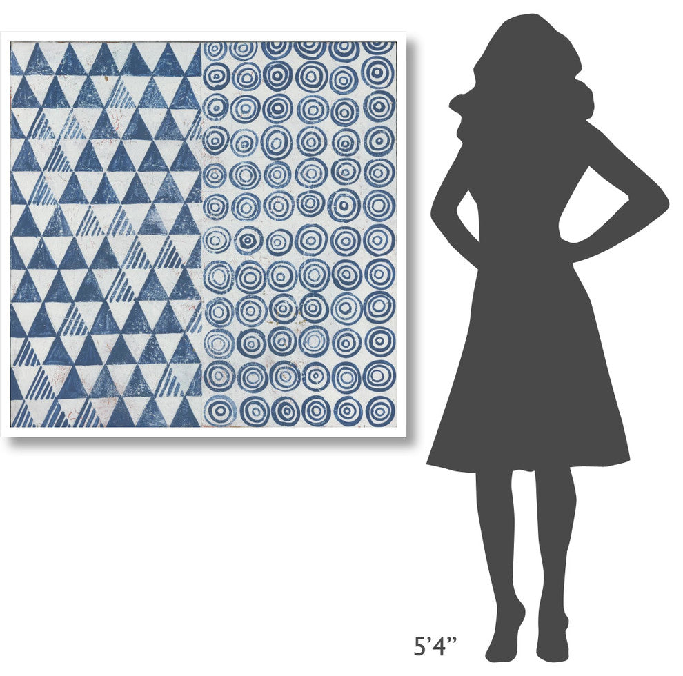 "Maki Tile I" Digital Paper Print by Kathrine Lovell, 42"x42"
