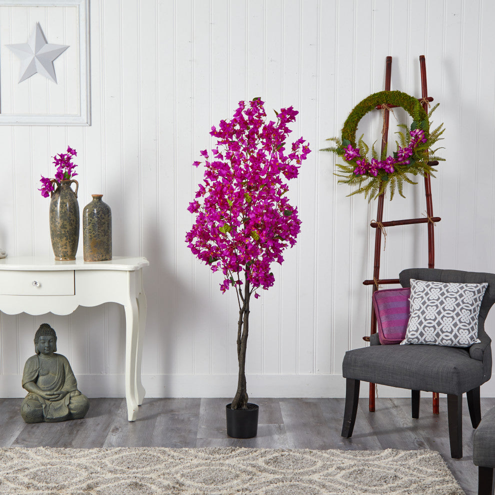 6' Bougainvillea Artificial Tree