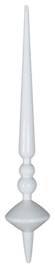 Vickerman M183311S 12" White Shiny Cupola Finial Ornament, Pack of 3
