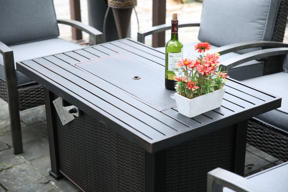 Cocoa 42" Steel Propane Fire Pit Table