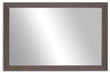 Meade Framed Wall Mirror, Espresso Textured, 20"x24"