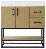 Home Living 32" Single Bathroom Vanity, Honey Brown