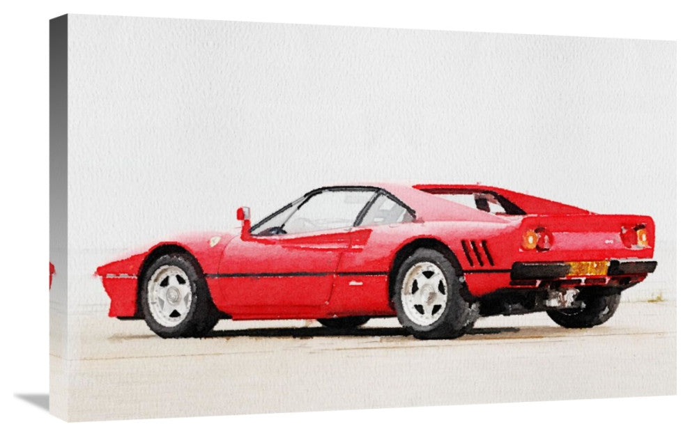 "1980 Ferrari 288 GTO Watercolor" Fine Art Print