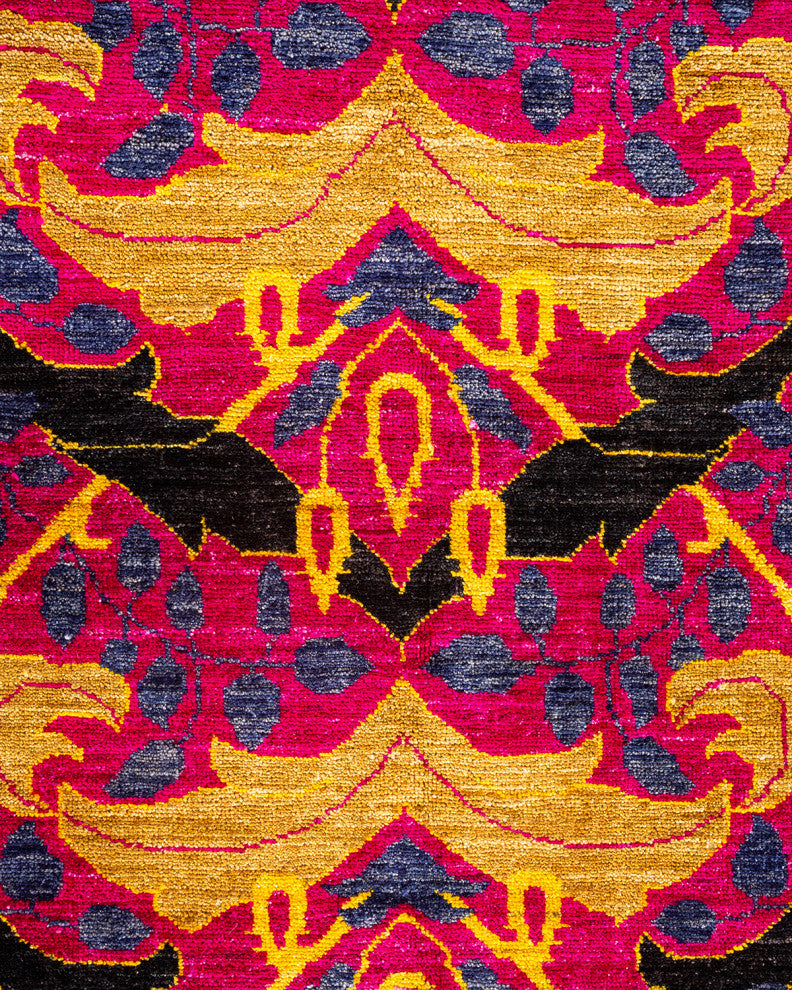 Arts and Crafts, One-of-a-Kind Handmade Area Rug Black, 17'10"x11'10"