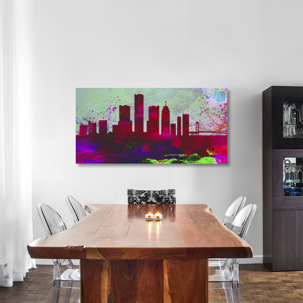 "Detroit City Skyline" Fine Art Print