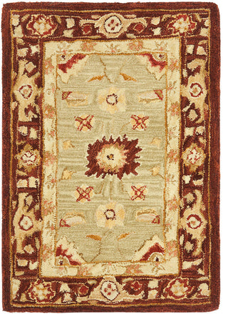 Safavieh Anatolia An556A Rug, Sage/Burgundy, 4'0"x6'0"