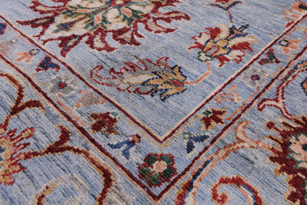 6' 10" X 10' 0" Hand-Knotted Persian Tabriz Wool Rug Q11316