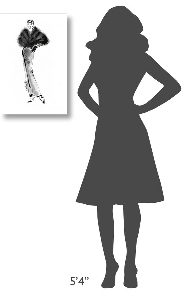 "Fifties Fashion I" Digital Paper Print by Anne Tavoletti, 16"x24"