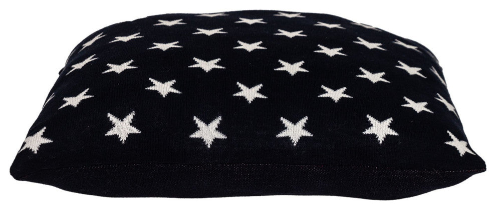 Navy Blue Patriotic Throw Pillow