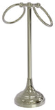 Vanity Top 2 Ring Guest Towel Holder, Polished Nickel