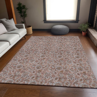 Premium Machine Washable Mayfield AMF661 Copper 5' x 7'6" Rug