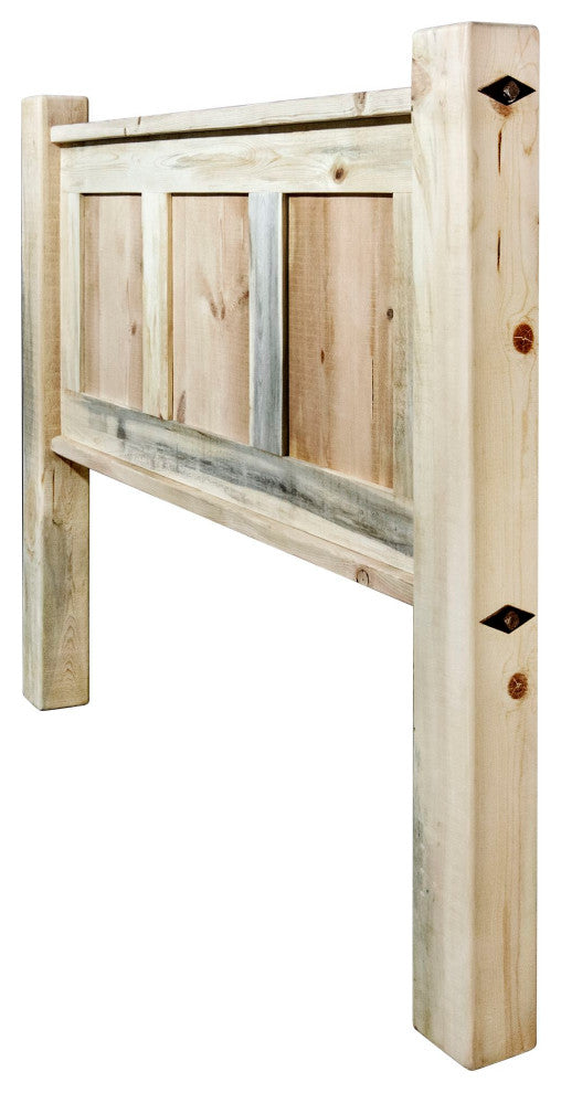 Big Sky Collection Rugged Sawn Panel Headboard, Queen, Natural
