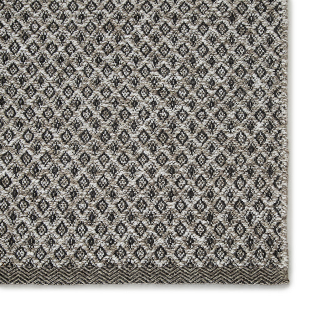 Jaipur Living Foster Indoor/ Outdoor Trellis Gray/ White Area Rug 12'X15'