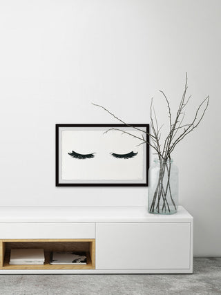 "Curly Lashes" Framed Painting Print, 45"x30"
