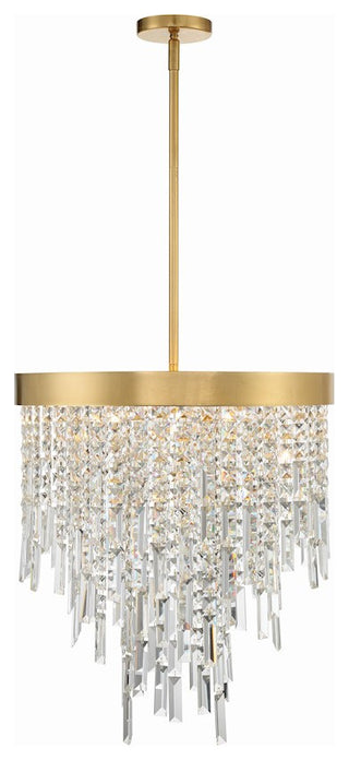 CRYSTORAMA Winfield 5 Light Antique Gold Chandelier