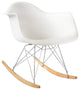 Rocker Bucket Chair, White