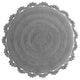 Winchester Crochet Border Bath Mat, Gray, 36" X 36"