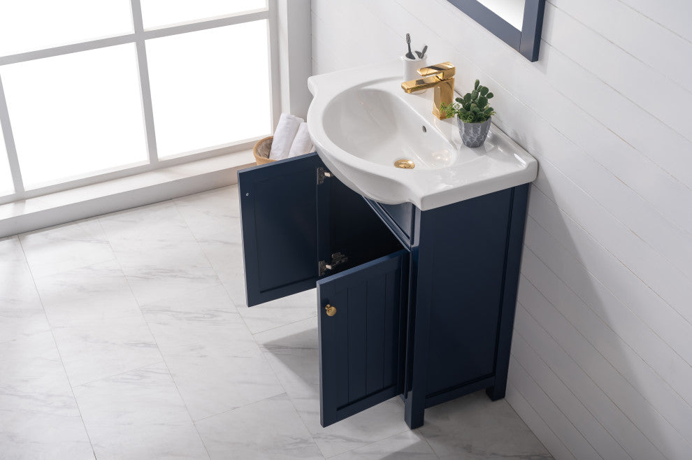Marian Transitional Blue 30" Single Sink Vanity