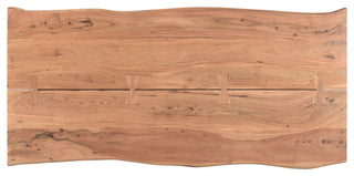 Solid Wood Angled Leg Dining Table - 80 Inch