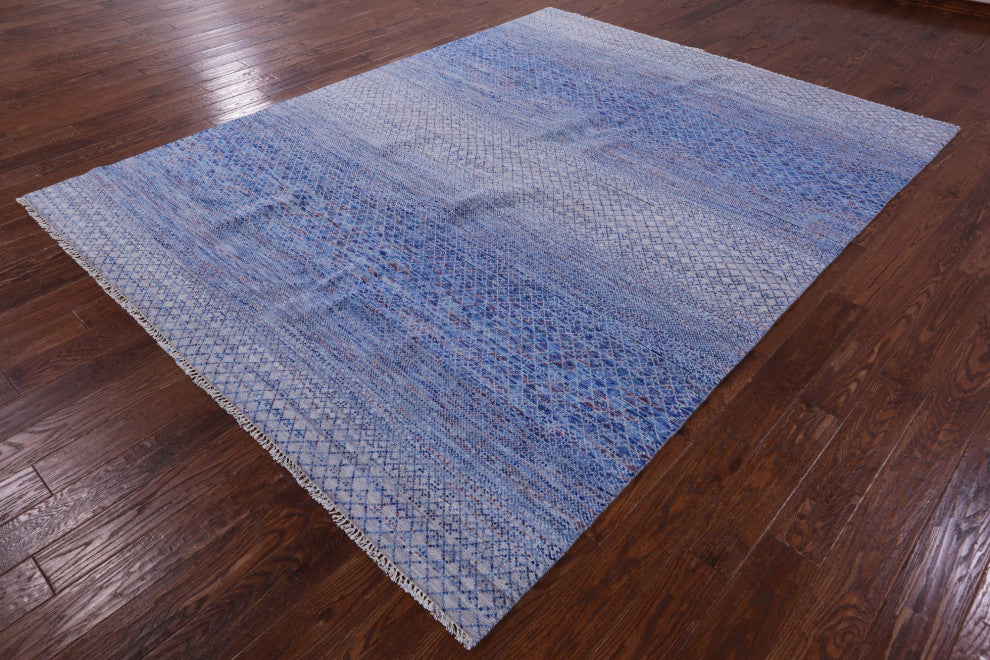 7' 10" X 10' 3" Hand Knotted Savannah Grass Wool Rug - Q13262