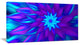 Dance of Blue Flower Petals, Floral Canvas Art Print, 32"x16"